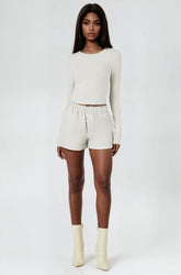 Faux Leather High-Waist Shorts