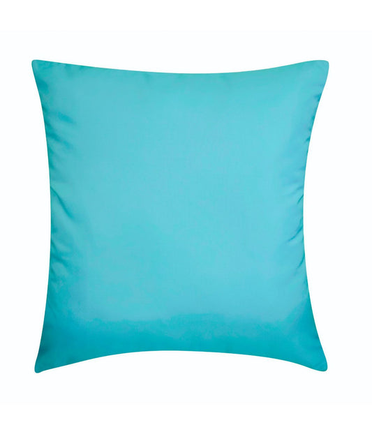 Center Woven Cord Pillow Aqua