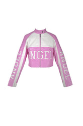 Angel In The Making Faux Leather Moto Jacket