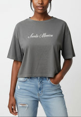 Santa Monica Boxy Cropped Tee