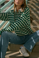 Striped Oversized Rugby Shirt