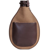 Tennis Backpack - Brown Canvas & Leather