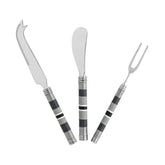 Jubilee Cheese Knife, Spreader and Fork Set - Shades of Graphite