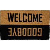 Natural Coir "Welcome Goodbye" Outdoor Doormat 18" X 30"