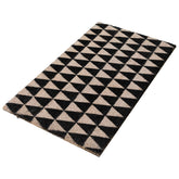 Black and Gray 3-Dimensional Triangle Print Doormat 17 X 29