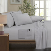 Bamboo 6 Piece 1800 Thread Count Smart Pocket Ultra Soft Luxury Sheet Set