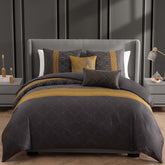 Bebejan Golden Hex 5 Piece Reversible Comforter Set