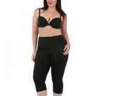 InstantFigure Curvy Plus Size Women Cropped Leggings 16804MC