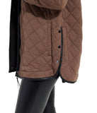 London Quilted Jacket Cold Chestnut