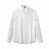 Haven Textured Long Sleeve Shirt WHITE
