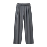 Wellington Side-Tab Trousers GREY