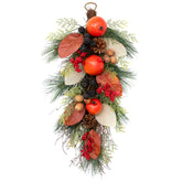30" Autumn Harvest Mixed Berry and Pomegranate Artificial Teardrop Swag - Unlit