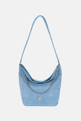 Ball Chain Bucket Bag - Denim Blue / One Size