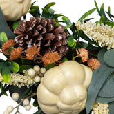 Gourds and Foliage Artificial Thanksgiving Wreath - 24-Inch  Unlit