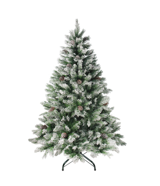 Flocked Angel Pine Artificial Christmas Tree, 7'
