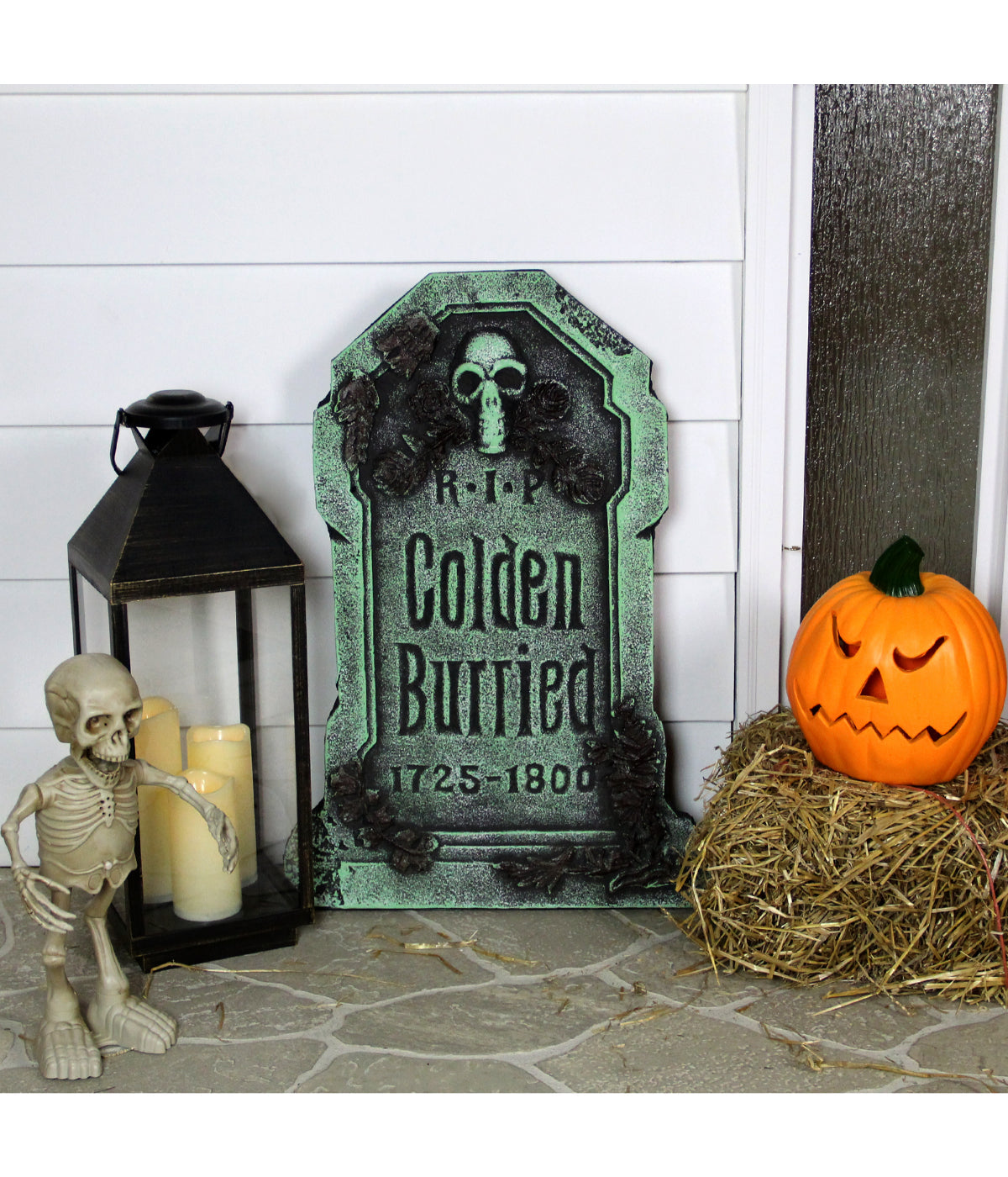 Colden Burried Halloween Tombstone Yard Decor
