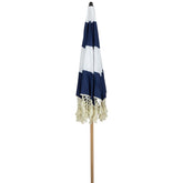 Striped Outdoor Tilting Beach Market Umbrella - 6.5' - Blue and White