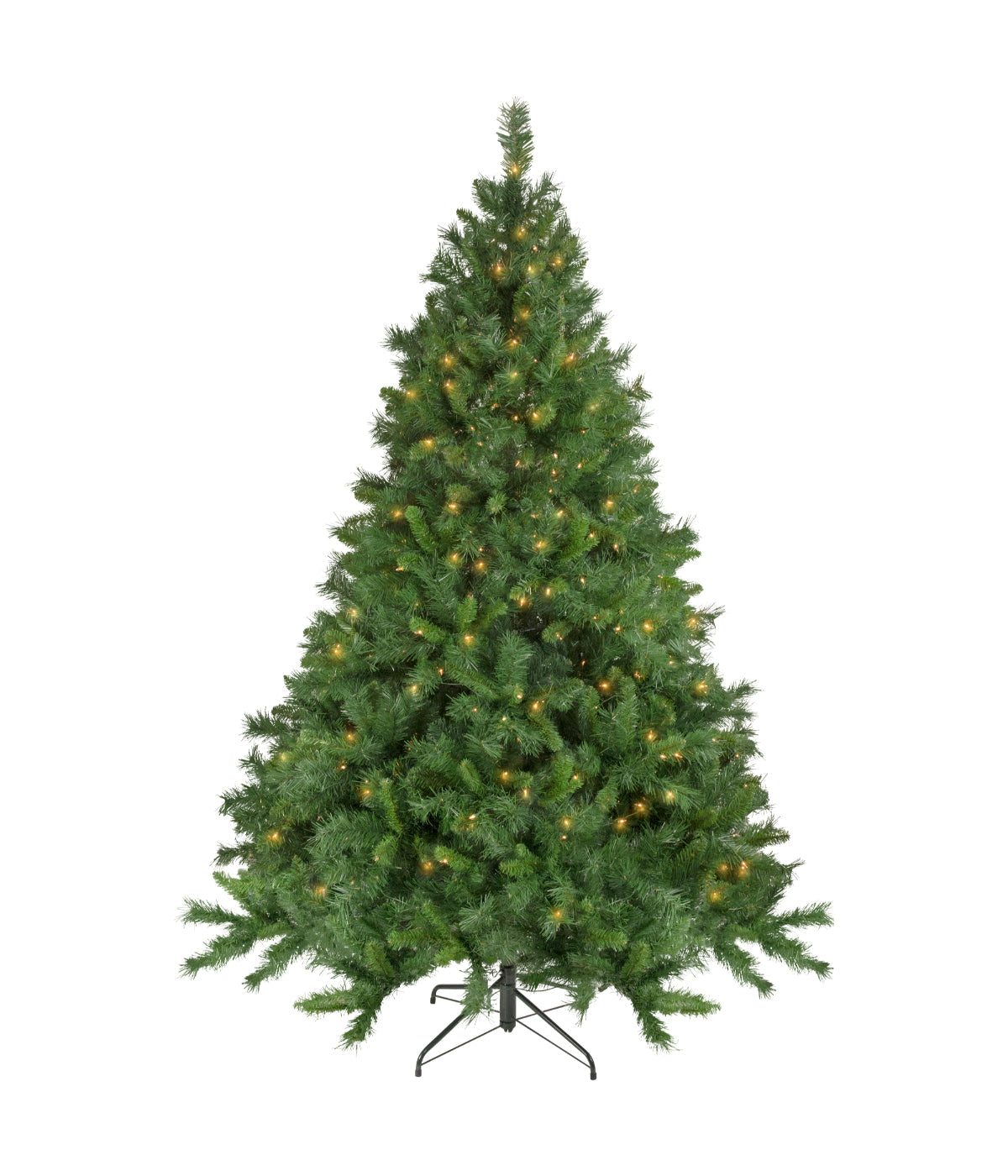 Chatham Pine Artificial Christmas Tree with Pre-Lit Clear Lights, 6.5'