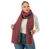 Knit Two Tone Scarf