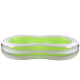 94.5" Green and White Inflatable Figure 8 Swimming Pool
