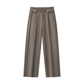 Kingsley Side-Tab Trousers BROWN
