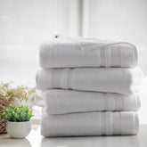 Kathy Ireland 4 Piece Zero Twist Cotton Plush Bath Towel Set