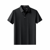 Stride Contrast Collar Polo BLACK