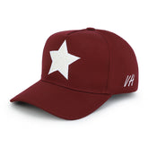 Vintage Havana Trucker Hat for Women – Maroon Adjustable Cap – Pearl Star