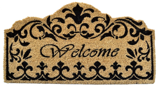 Welcome Fleur De Lis Doormat