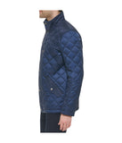 Mens Quilted Barn Coat Navy