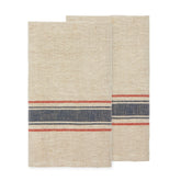 Menton Natural & Demin Towel, Set of 2