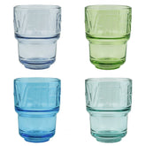 Assorted Colors WATER Glasses Set-4