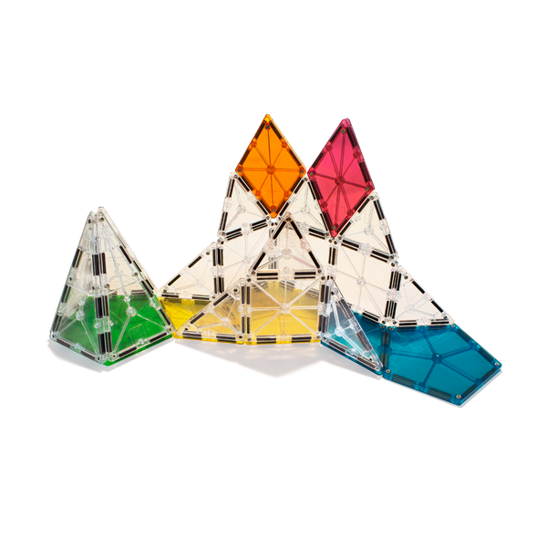 MAGNA-TILES Polygons 8-Piece Magnetic Construction Expansion Set, The