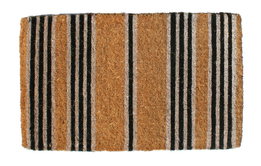 Black Stripes Doormat