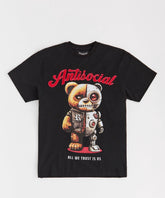 Antisocial Bear Short Sleeve Tee - Black