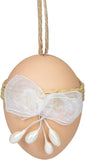 White & Brown Easter Egg Ornaments Pack of 9