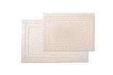Bibb Home 2 Piece Microfiber Shag Bath Mat Set.