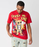 Trust No One Short Sleeve Tee - Red