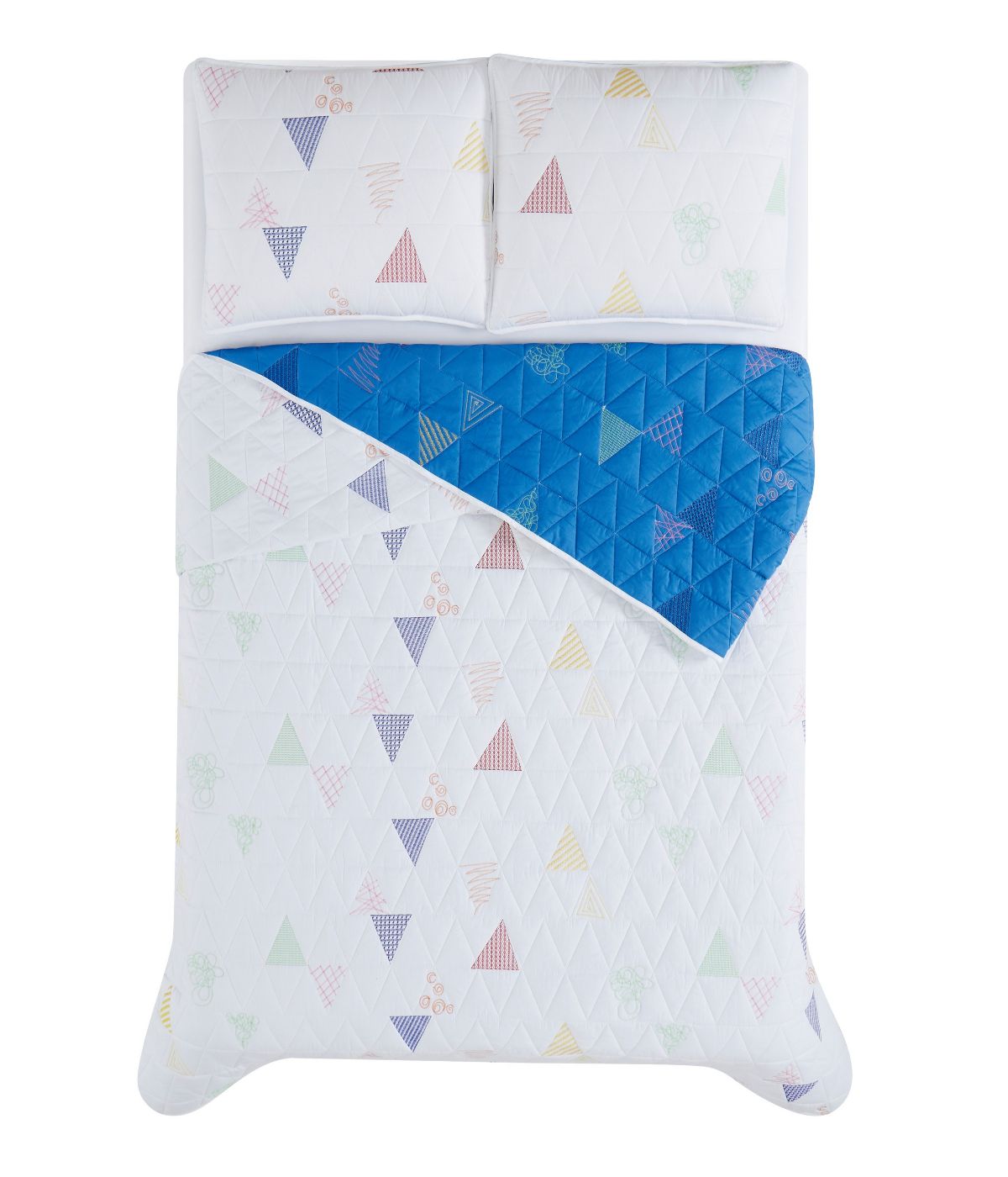 Crayola Triangle Embroidered Quilt Set Multiple