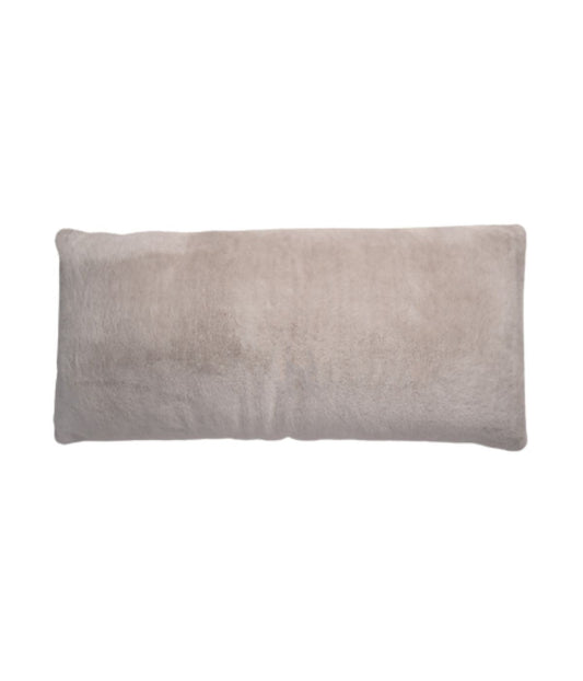 Truly Soft Bottom Dye Rabbit Fur Body Pillow Beige