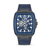 Ducati Analog Watch With Blue Leather Strap
