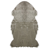 2' X 3' Furry Chic Latte Brown Faux Fur Plush Pile Area Throw Rug