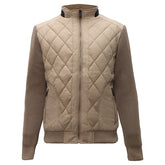Urban Crest Quilted Bomber BEIGE
