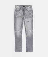 Men's Skinny Distressed Denim Pants - Grey