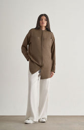 Mizalle Tunic With Epaulette Detail