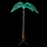 Lighted Rope Tropical Palm Tree Outdoor Decoration - 7' - Green and Clear Lights