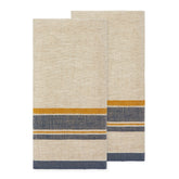 Antibes Natural Tea Towels, Set of 2