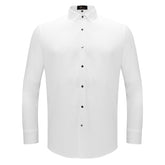 Silver Sophistication Button-Up Shirt WHITE
