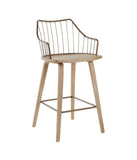 Winston Counter Stool White Washed & Antique Copper