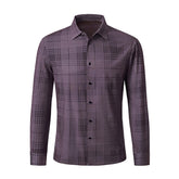 Noir Mosaic Stitchless Shirt BURGUNDY